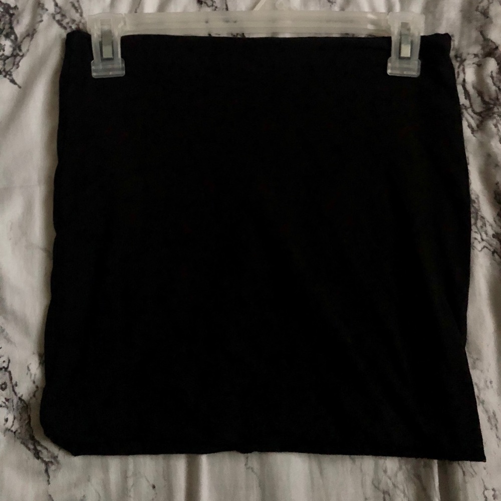 Black mini skirt